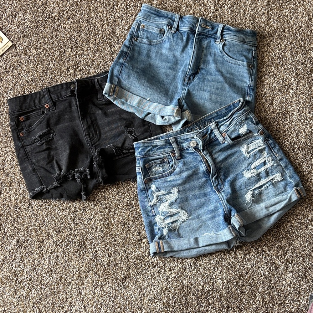 Three Jean Short American Eagle Bundle